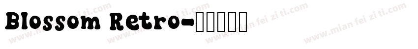 Blossom Retro字体转换